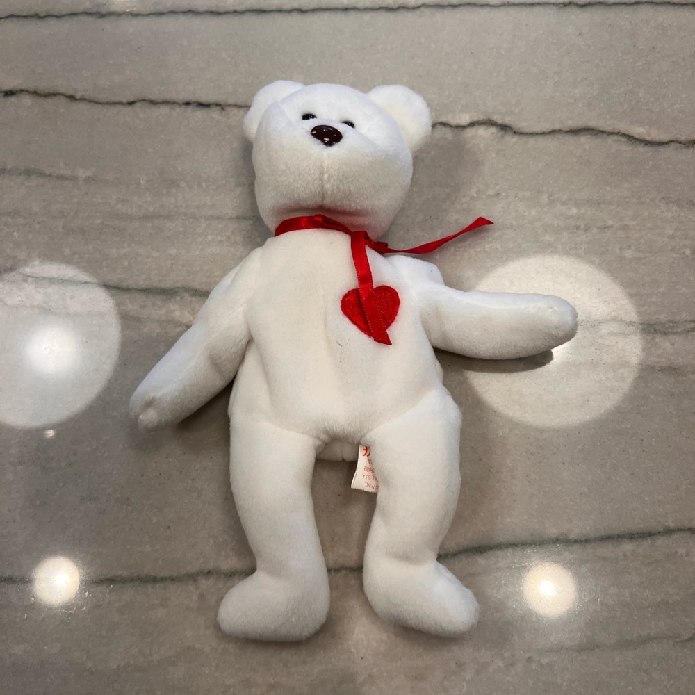 Ty Plush Bear with Red Accents